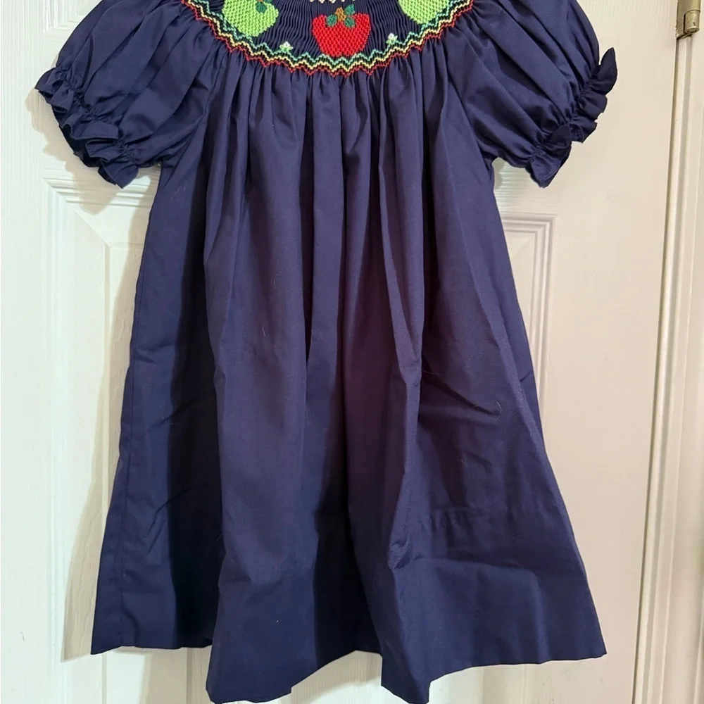 New Rosalina Collection Smocked Apple Bishop Dress